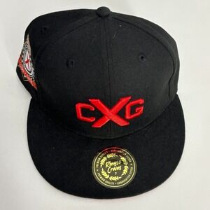 Cuban X Giants Rings & Crowns Negro Leagues Baseball Hat Cap Mens Black 7 NWT